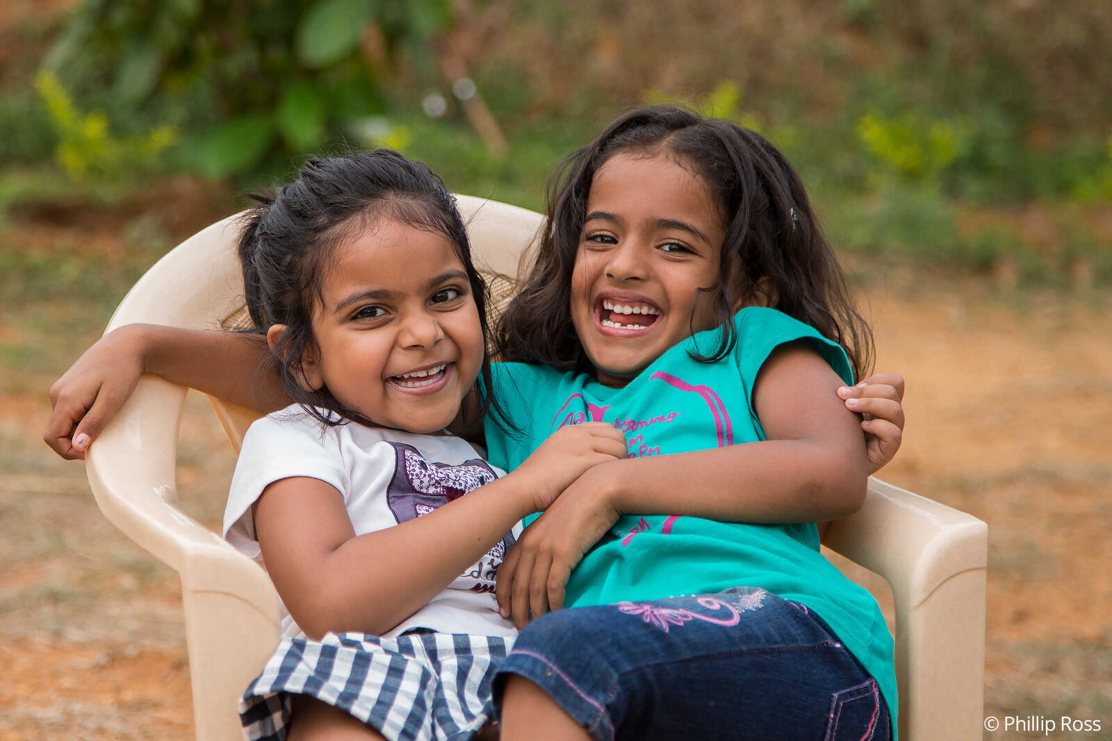Two children at our Bannerghatta camp