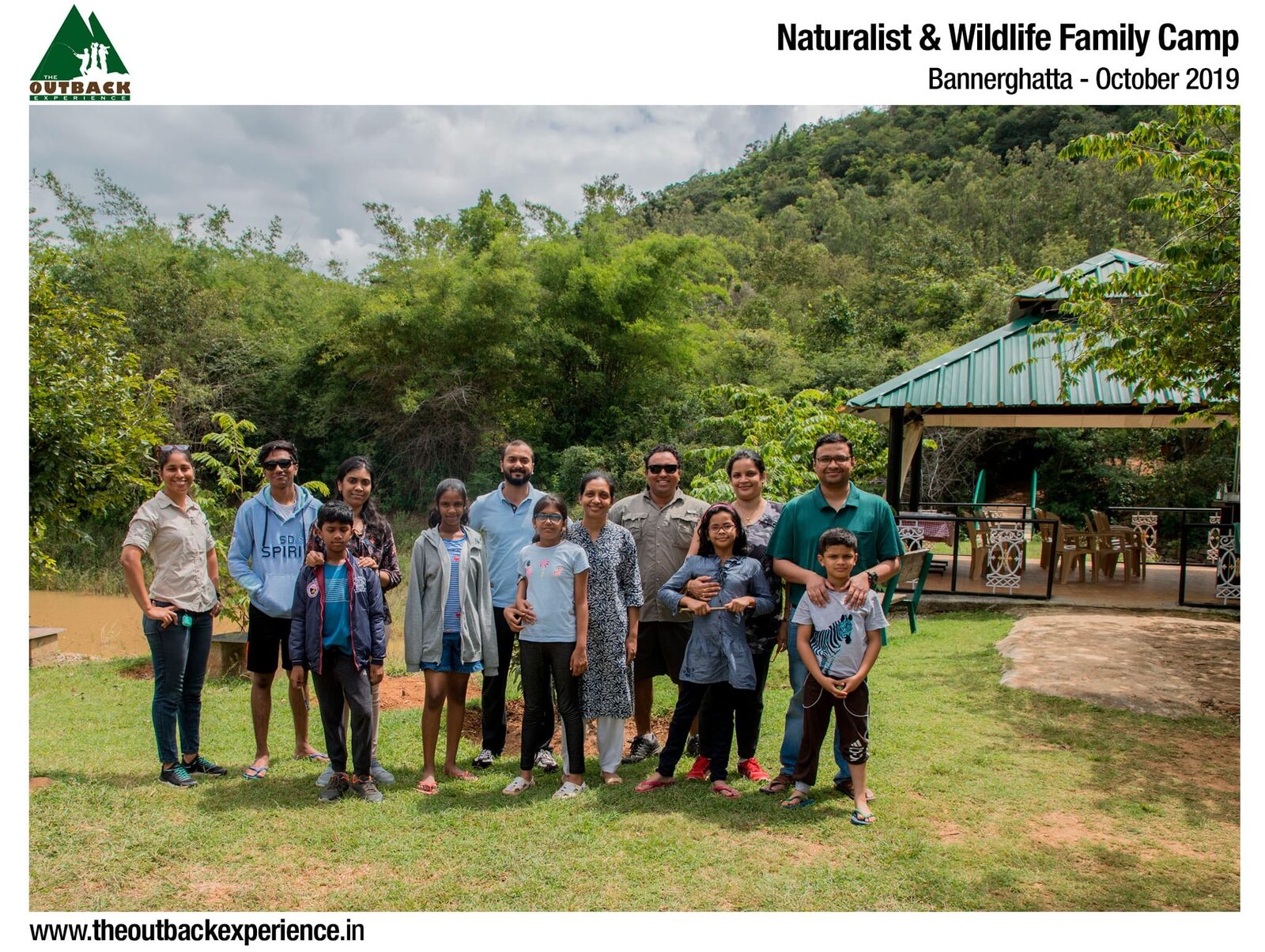 Families on our Naturalist & Wildlife Family Camp, Bannerghatta, October 2019