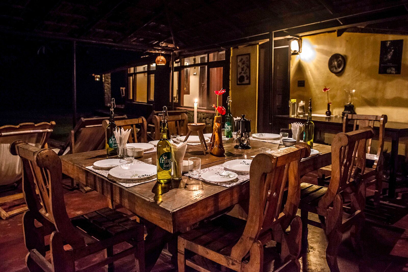The dining room at Fringe Ford