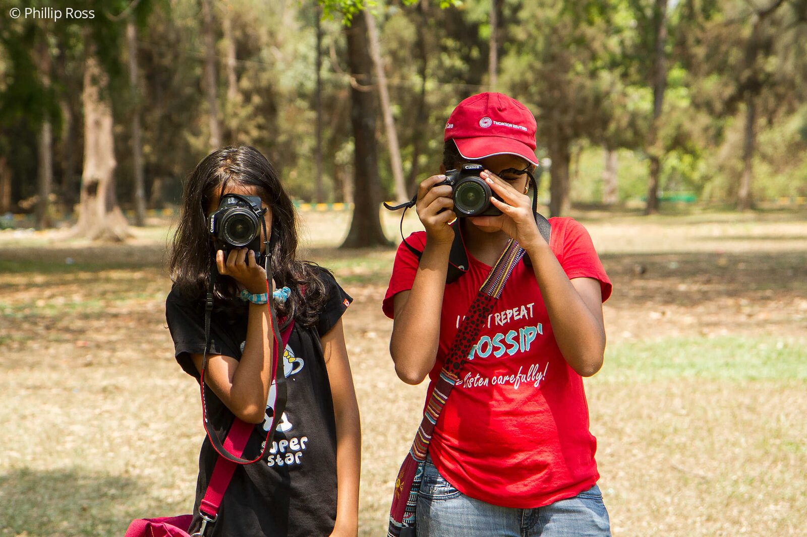 Kids Photographing on our Kids Photography workshop in Bangalore