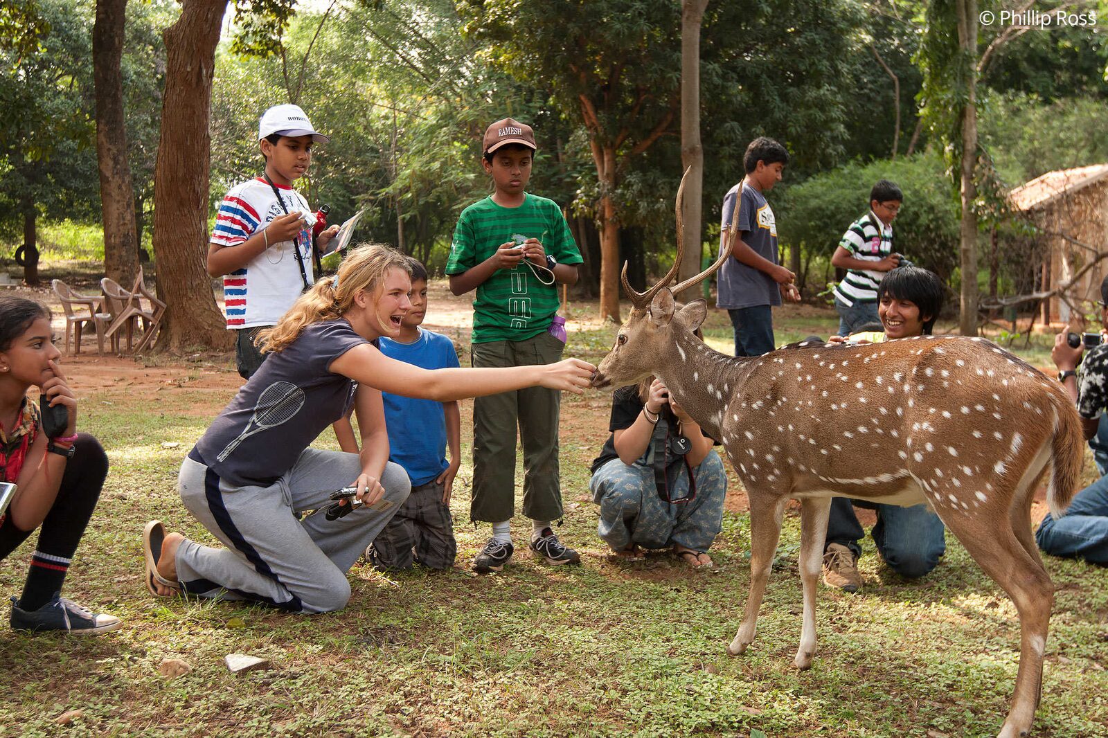 Kids Exploring Wildlife on our Kids Nature Camp near Bangalore